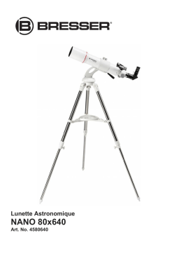 Bresser 4580640 NANO AR-80/640 AZ Telescope Manuel du propriétaire