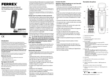 Ferrex GT-FM-06 Moisture Sensor Manuel utilisateur | Fixfr