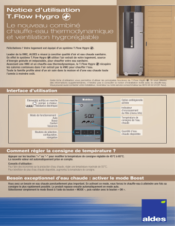 Aldes T.Flow Hygro + Installation manuel | Fixfr
