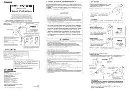 Hakko FV-310 Manuel utilisateur