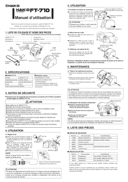 Hakko FT-710 Manuel utilisateur