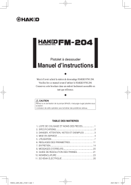 Hakko FM-204 Manuel utilisateur