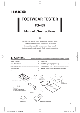 Hakko FG-465 Manuel utilisateur