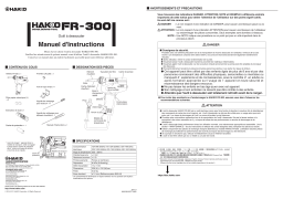 Hakko FR-300 Manuel utilisateur