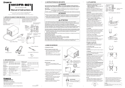 Hakko FR-801 Manuel utilisateur