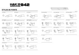 Hakko 942 Manuel utilisateur