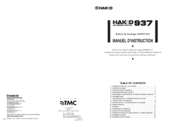 Hakko 937 Manuel utilisateur