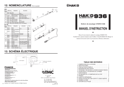 Hakko 936 Manuel utilisateur