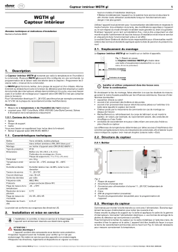 elsner elektronik WGTH gl Manuel utilisateur