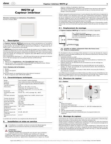 elsner elektronik WGTH gl Manuel utilisateur | Fixfr