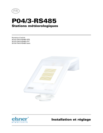 elsner elektronik P04/3-RS485 Manuel utilisateur | Fixfr