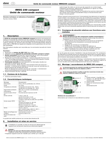 elsner elektronik IMSG 230 compact Manuel utilisateur | Fixfr