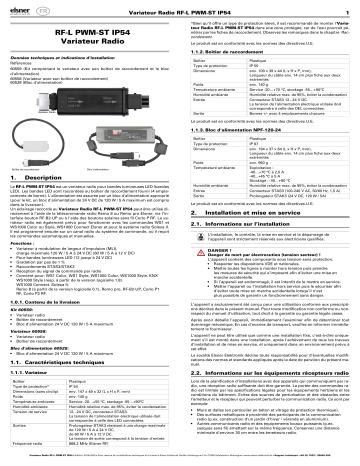 elsner elektronik RF-L PWM-ST IP54 Manuel utilisateur | Fixfr