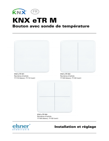 elsner elektronik KNX eTR M Manuel utilisateur | Fixfr