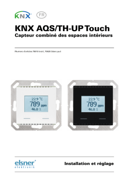 elsner elektronik KNX AQS/TH-UP Touch Manuel utilisateur