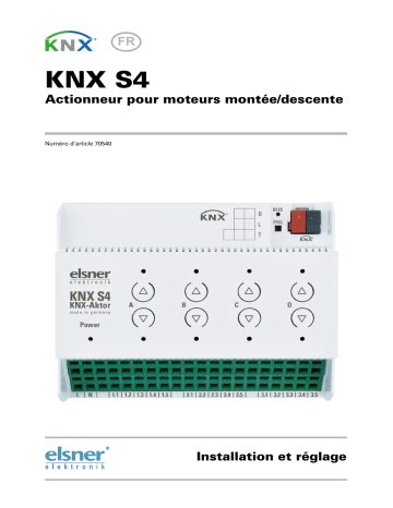 elsner elektronik KNX S4 Manuel utilisateur | Fixfr