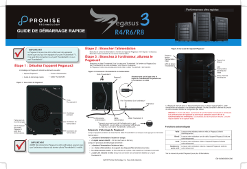 Pegasus3 PC Edition R6 | Pegasus3 PC Edition R8 | Promise Technology Pegasus3 PC Edition R4 Guide d'installation | Fixfr