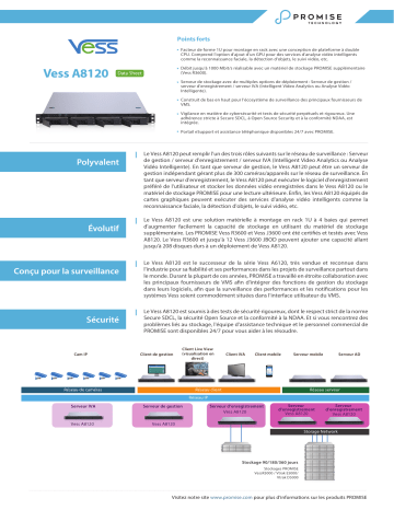 Promise Technology A8120 Fiche technique | Fixfr