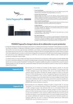 Promise Technology PegasusPro R8 Fiche technique