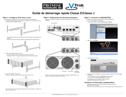 Promise Technology E830f Guide de démarrage rapide