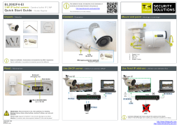 Siqura BL2002F4-EI Network bullet camera Guide de démarrage rapide