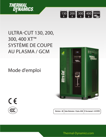 Thermal Dynamics ULTRA-CUT 130, 200, 300, 400 XT™ Système de coupe au plasma / GCM Mode d'emploi | Fixfr