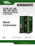 Thermal Dynamics ULTRA-CUT 100, 200, 300, 400 XT Mode d'emploi