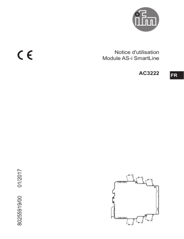 IFM AC3222 AS-Interface control cabinet module Mode d'emploi | Fixfr