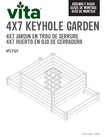 Vita CLASSIC 4x7 Keyhole Composting Herb Garden Mode d'emploi | Fixfr