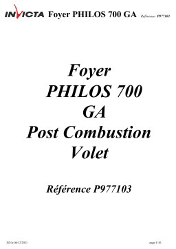 Invicta 700 Philos GA Flue-valve Direct spécification