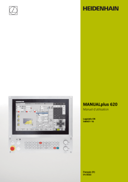 HEIDENHAIN MANUALplus 620 (548431-16) CNC Control Manuel utilisateur