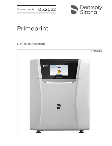 Dentsply Sirona Primeprint Mode d'emploi | Fixfr