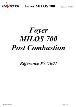 Invicta 700 Milos Flue-valve spécification