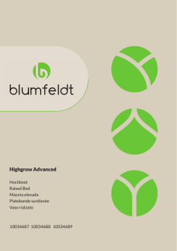 Blumfeldt 10034687 High Grow Advanced Raised Bed Manuel du propriétaire