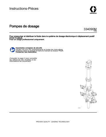 Graco 334090M, Pompes de dosage Mode d'emploi | Fixfr