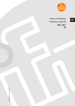 IFM KI0016 Capacitive sensor Mode d'emploi