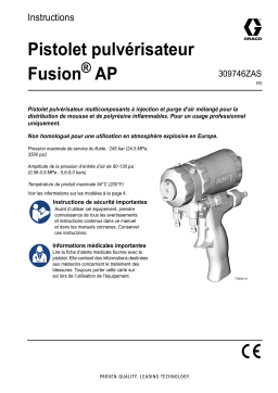 Graco 309746ZAS, pistolet fusion à purge pneumatique Mode d'emploi