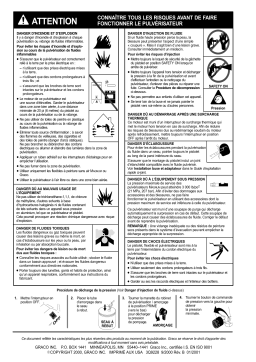 Graco 3q9228B Magnum Warnings Quebec Manuel du propriétaire