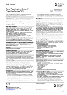 Dentsply Sirona ATIS EV CastDesign ǀ FR ǀ 2018-04 Mode d'emploi