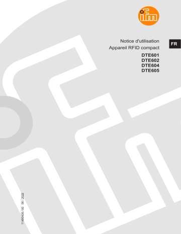 DTE602 | IFM DTE601 Compact RFID device Mode d'emploi | Fixfr