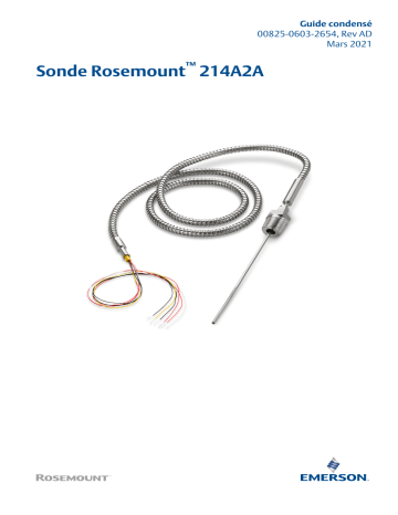 Rosemount Sonde 214A2A Mode d'emploi | Fixfr