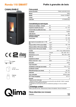 QLIMA Ronda 110 Smart S-line Pellet heater Manuel utilisateur