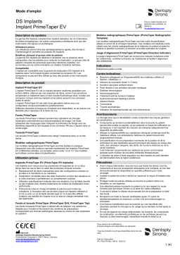 Dentsply Sirona PrimeTaper EV ǀ FR ǀ 2022-03 Mode d'emploi