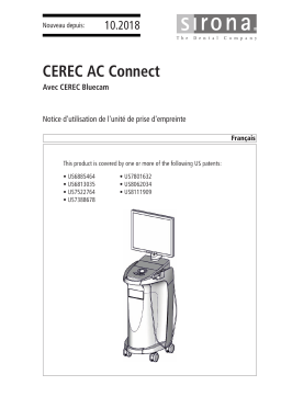 Dentsply Sirona CEREC AC Connect Bluecam Mode d'emploi