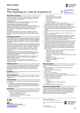 Dentsply Sirona HealDesign EV Healing Abutment EV ǀ FR ǀ 2022-04 Mode d'emploi