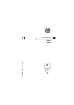 IFM LR8020 Continuous level sensor (guided wave radar) Mode d'emploi