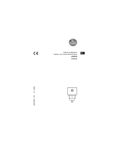 IFM LR8020 Continuous level sensor (guided wave radar) Mode d'emploi | Fixfr