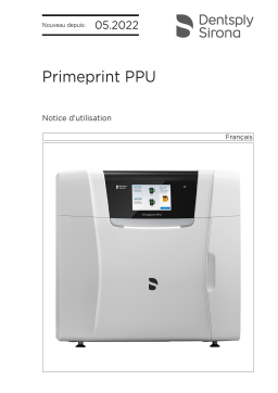 Dentsply Sirona Primeprint PPU Mode d'emploi