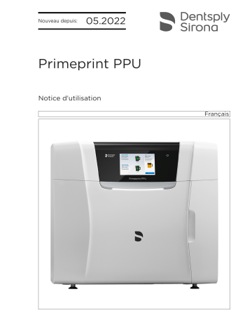 Dentsply Sirona Primeprint PPU Mode d'emploi | Fixfr