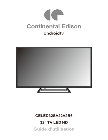 CONTINENTAL EDISON CELED32SA22V2B6 Manuel utilisateur | Fixfr